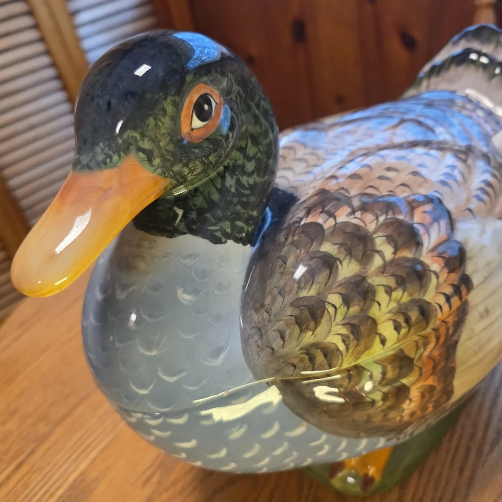 Italian Duck Tureen With Laddle 14